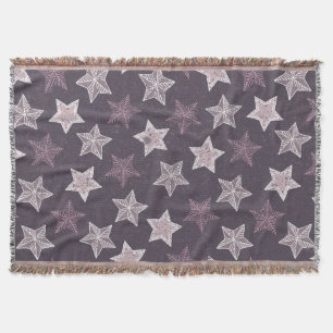 Lila Weihnachtssternmuster Decke