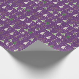 Lila Weihnachtsverpackungs-Papier Geschenkpapier