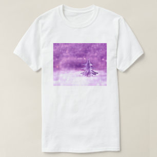 Lila Weihnachtswonderland T-Shirt