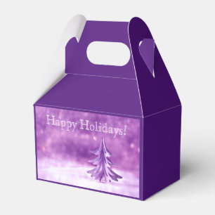 Lila Weihnachtswunder Personalisiert Geschenkschachtel