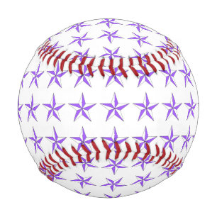 Lila Weiß hat Baseball in der Hauptrolle