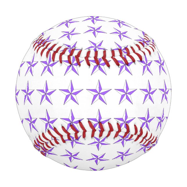 Lila Weiß hat Baseball in der Hauptrolle (Vorderseite)