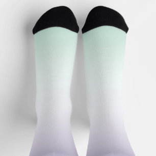 Lila Weiß Minze Socken