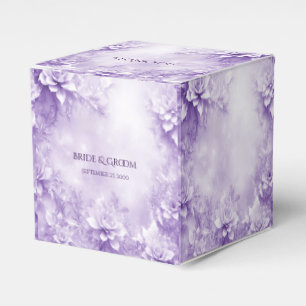 Lila weiße Blume Gefälligkeitsbox Geschenkschachtel