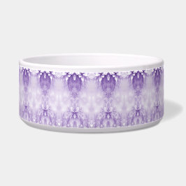 Lila weiße Blume Keramik Pet Bowl Napf