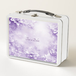 Lila weiße Blume Lunchbox