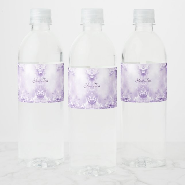 Lila weiße Blume Wasserflasche (Flaschen)