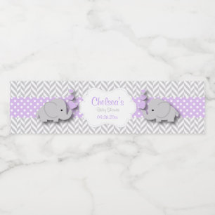Lila, weiße Elephant Babydusche
