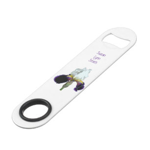 Lila-weiße Iris-Schnellflaschenöffner Speed Flaschenöffner