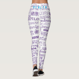 Lila weiße Leggings oder Farbauswahl