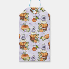 LILA WEISSE ORANGE FALL PUMPKINS GESCHENKANHÄNGER