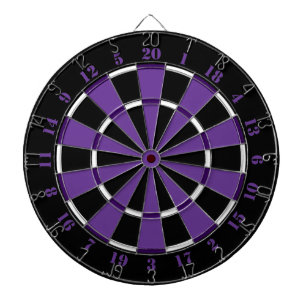 Lila weißer und schwarzer Dartboard Dartscheibe