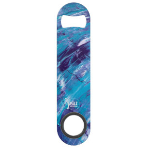 Lila Weißes Aqua Edelstahl-Flaschenöffner Speed Flaschenöffner