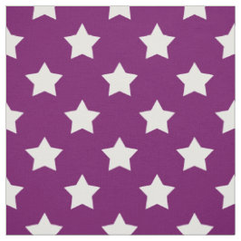 Lila weißes Sternmuster dekorative Textil Stoff