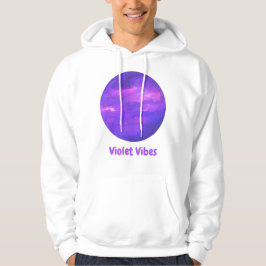 lila Weißkopf Hoodie
