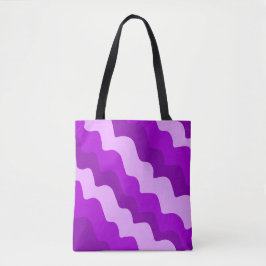 Lila Wellenverlauf Tasche