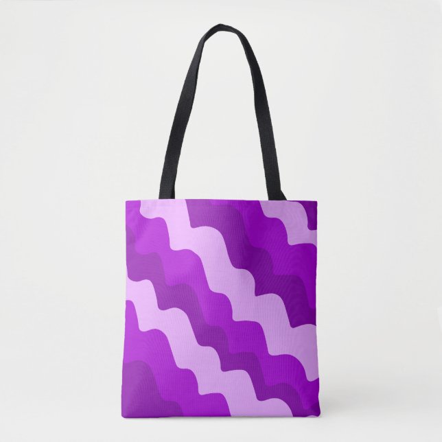 Lila Wellenverlauf Tasche (Vorderseite)