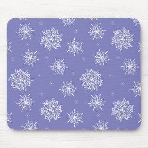 Lila Whimsical Himmlisch Floral Mousepad