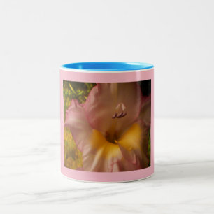 Lila Whiskerry Pink Floral Zweifarbige Tasse