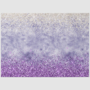 Lila White Glitz Glitzer Seidenpapier