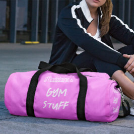 Lila-White-Modern-Gym Duffle Bag