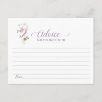 Lila Wildblume der Karte