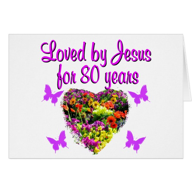 LILA WILDBLUME, DIE JESUS 80 JAHRE LIEBT (Vorderseite (Horizontal))
