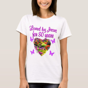 LILA WILDBLUME, DIE JESUS 80 JAHRE LIEBT T-Shirt