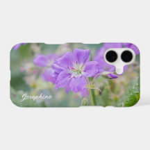 Lila Wildblume Foto Geranium Blume mit Namen