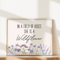 Lila Wildblume für Wasserfarben - Angebot horizont