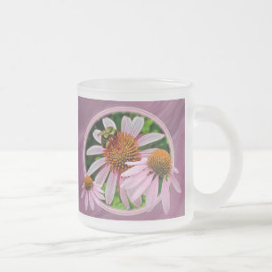 Lila Wildblume Mattglastasse