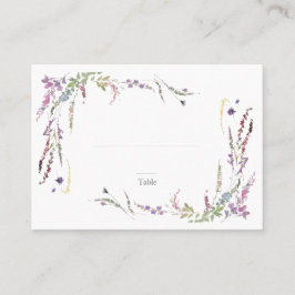 Lila Wildblume Platzkarte