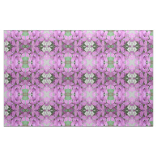 Lila Wildblumen Gemustertes Blumengewebe Stoff