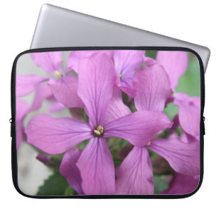 Lila Wildblumen Notebook-Bag Laptopschutzhülle