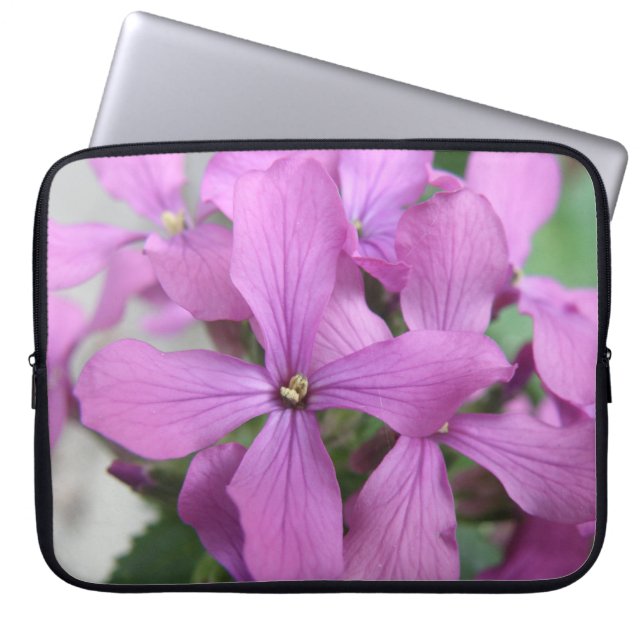 Lila Wildblumen Notebook-Bag Laptopschutzhülle (Vorderseite)