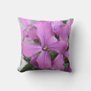 Lila Wildblumen Pilze Kissen