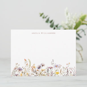 Lila Wildblumen-Rand - Brautparty - Individuell Dankeskarte