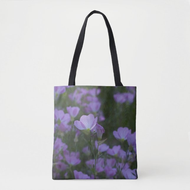 lila Wildblumen Tasche (Vorderseite)