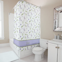 Lila Wildblumen-Wasserfarben-Blumenmonogramm