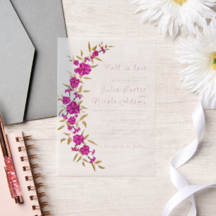 Lila Wilde Trompetenreben-Blumen-Garten-Hochzeit