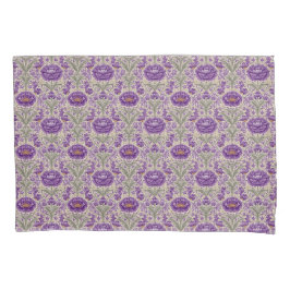Lila William Morris Inspirierte Blumenmuster Kissenbezug