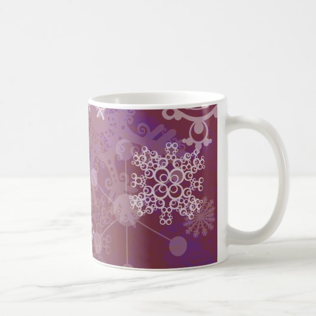 Lila Winter Kaffeetasse (Rechts)