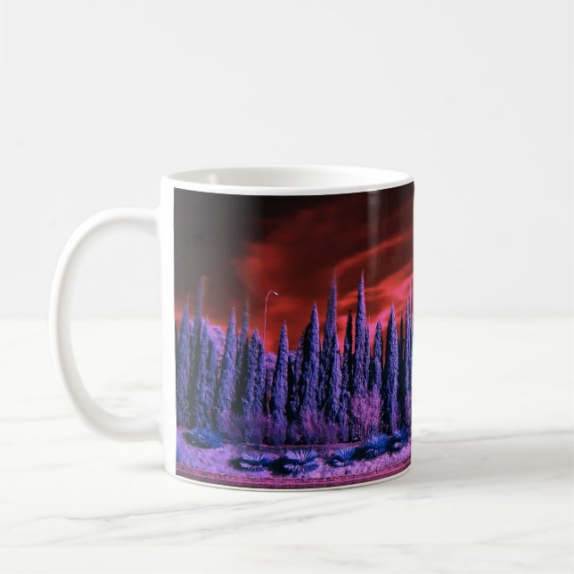 lila Winterhimmel Kaffeetasse (Links)