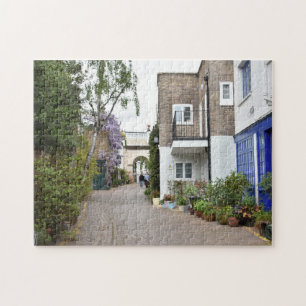 Lila Wisteria Blume Mews Houses London Vereinigtes