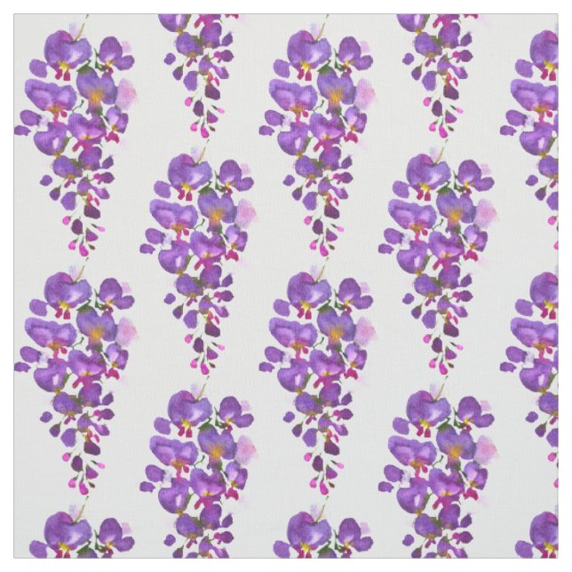 Lila Wisteria Floral Stoff (Muster)