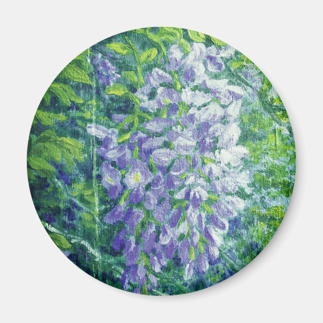 Lila Wisteria Magnet (Vorne)
