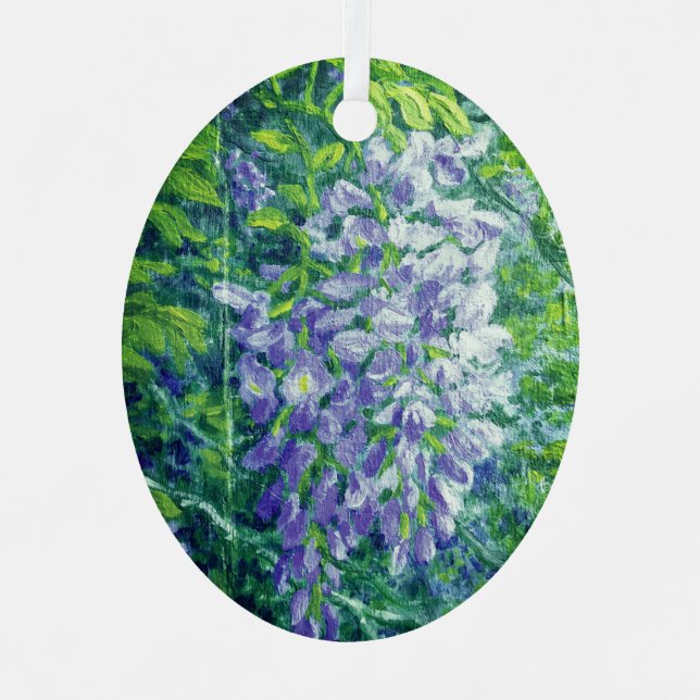 Lila Wisteria Ornament (Vorderseite)