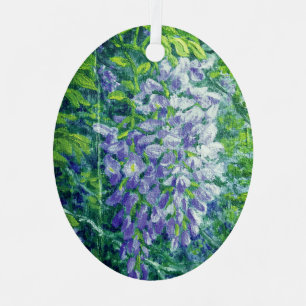 Lila Wisteria Ornament Aus Metall