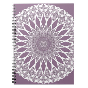 Lila Wisteria Tristyns Mandala Notizblock