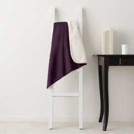Lila Wohngestaltung Sherpadecke